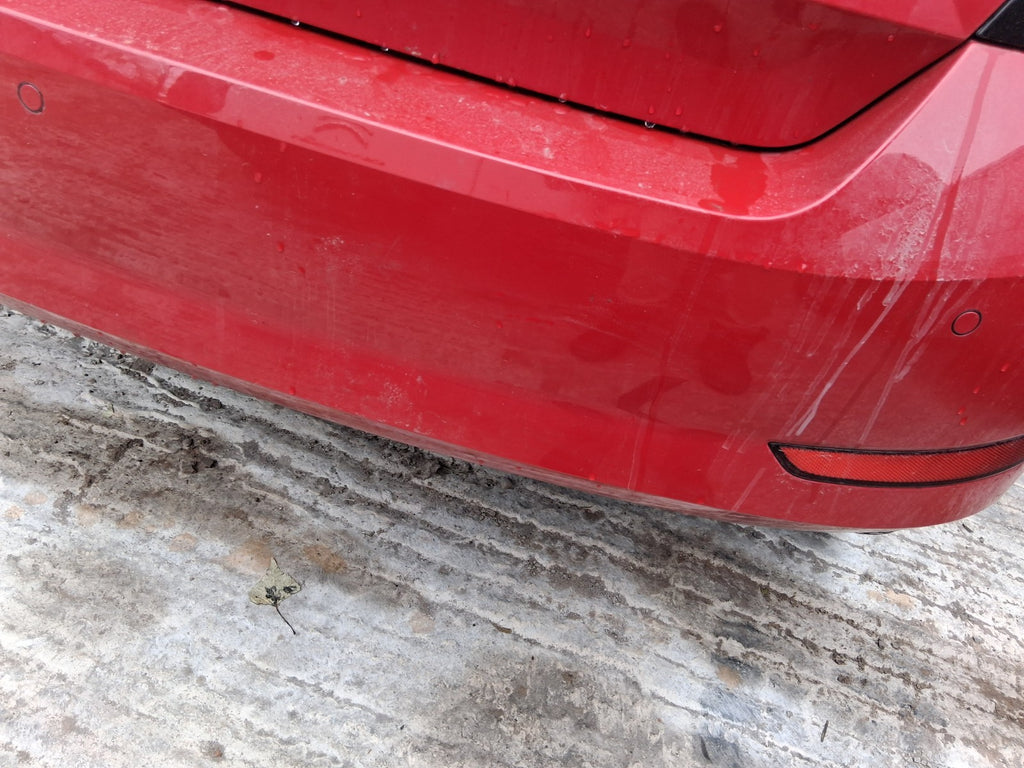 2019 SKODA FABIA MK3 NJ HATCHBACK COMPLETE REAR BUMPER RED