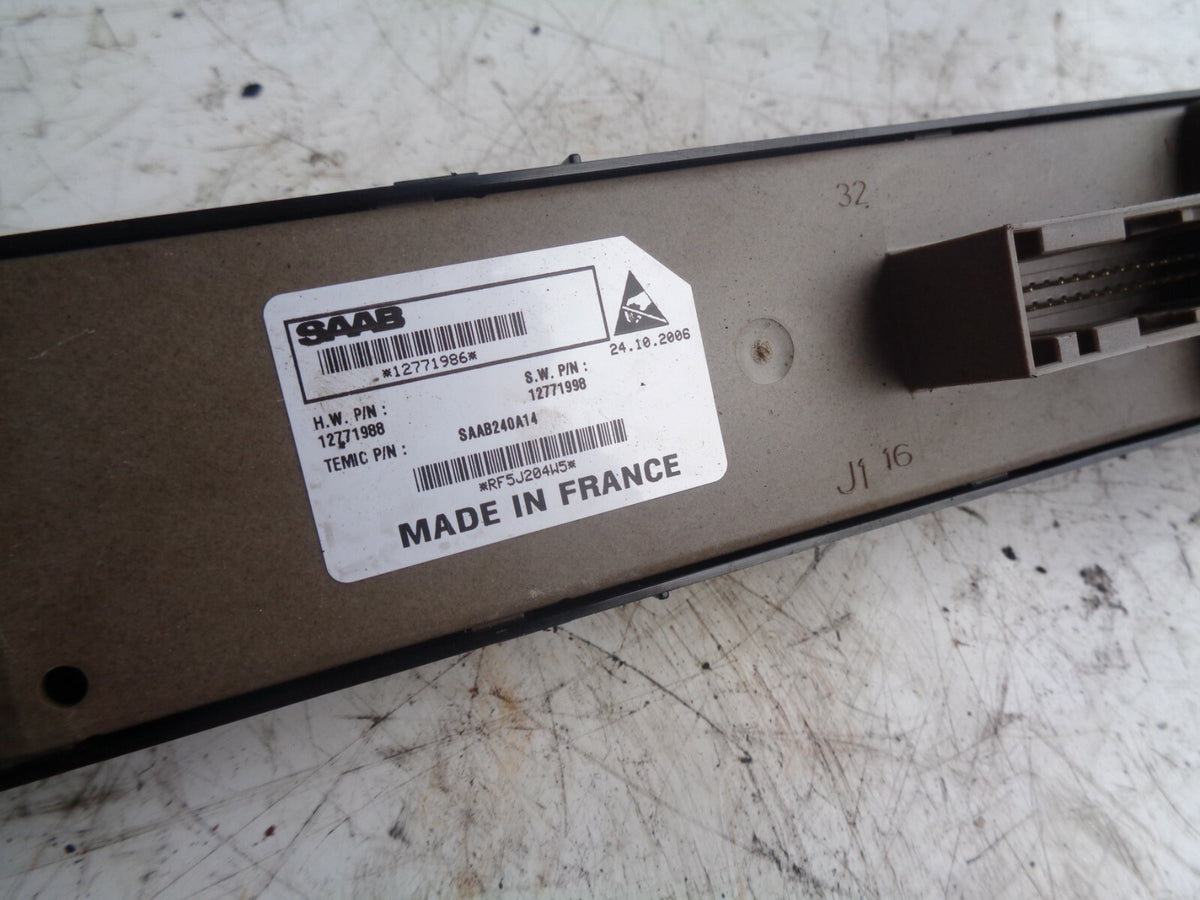 SAAB 9-3 93 VECTOR 2006 RIGHT REAR WINDOW CONTROL MODULE 12771998