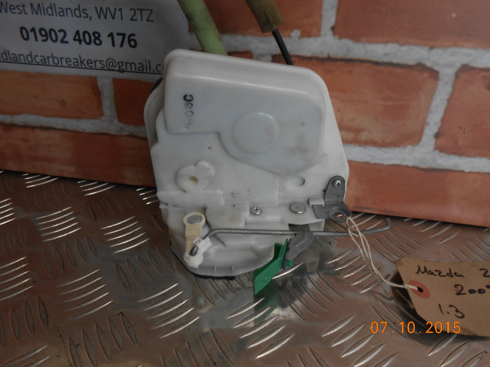 MAZDA 2 DE 2009 3DR OS DRIVER SIDE DOOR LOCK MECHANISM MECH L 8L05 A0292 DJ11