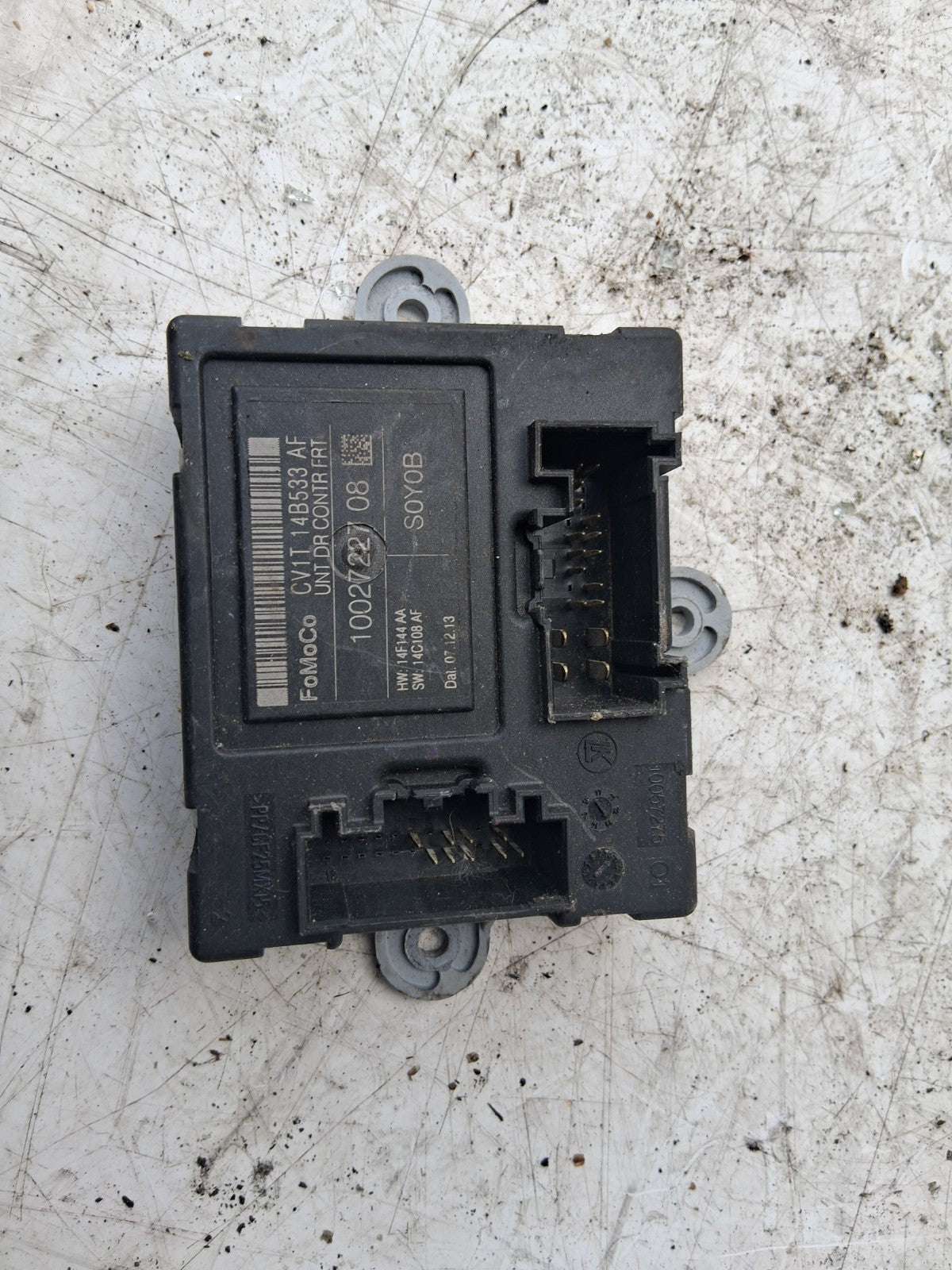 2014 FORD FIESTA MK7 NSF PASSENGER SIDE FRONT LEFT DOOR MODULE CV1T14B533AF