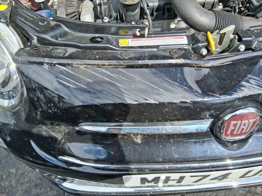 2025 FIAT 500 MHEV FRONT COMPLETE BUMPER WITH GRILLS & FOG LIGHTS (DAMAGED)