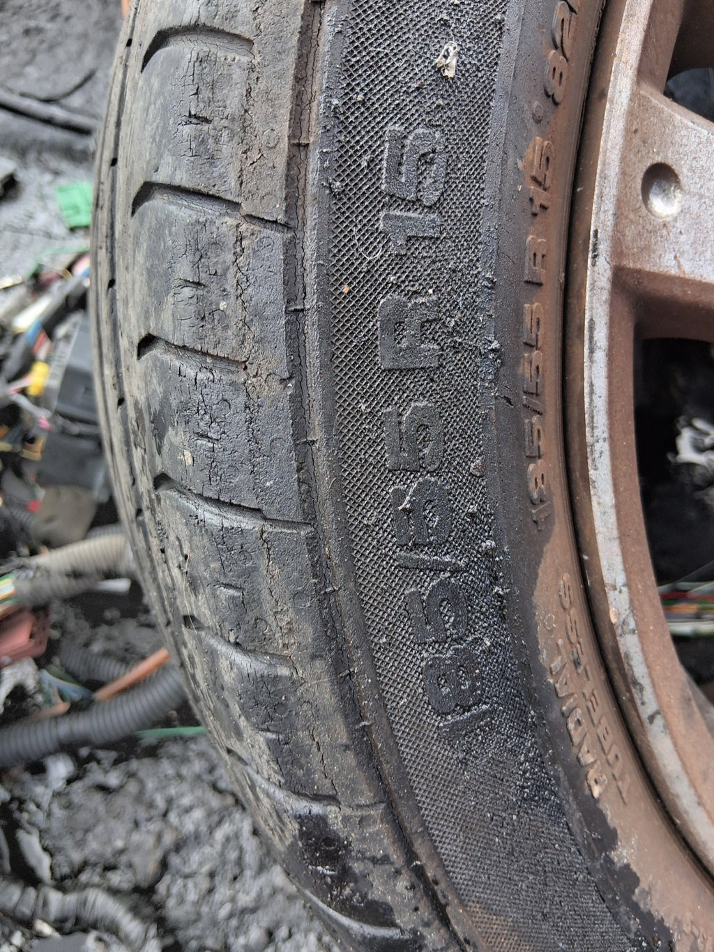 2007 HONDA JAZZ MK2 15 INCH ALLOY WHEEL WITH TYRE 185/55R15