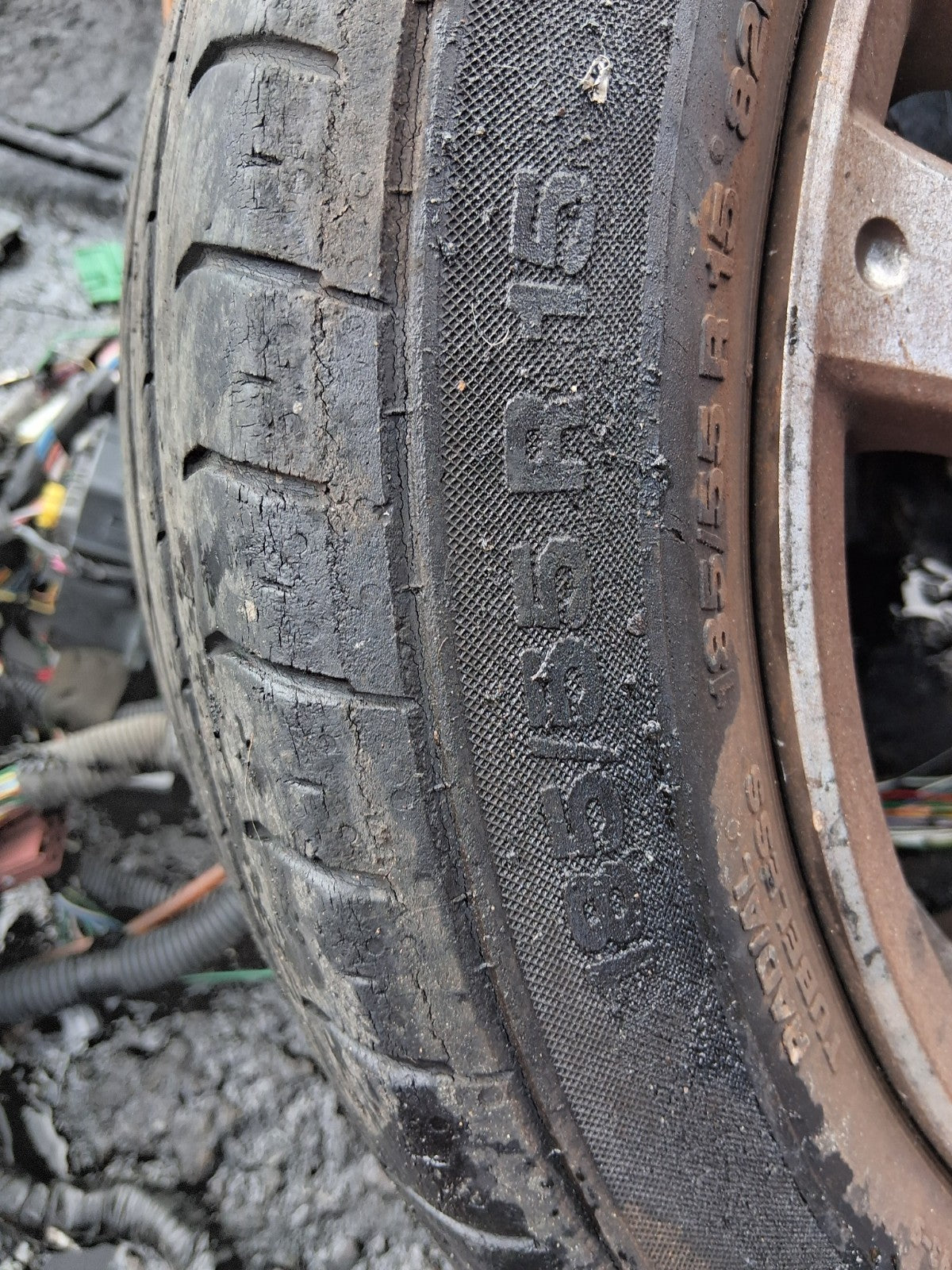 2007 HONDA JAZZ MK2 15 INCH ALLOY WHEEL WITH TYRE 185/55R15