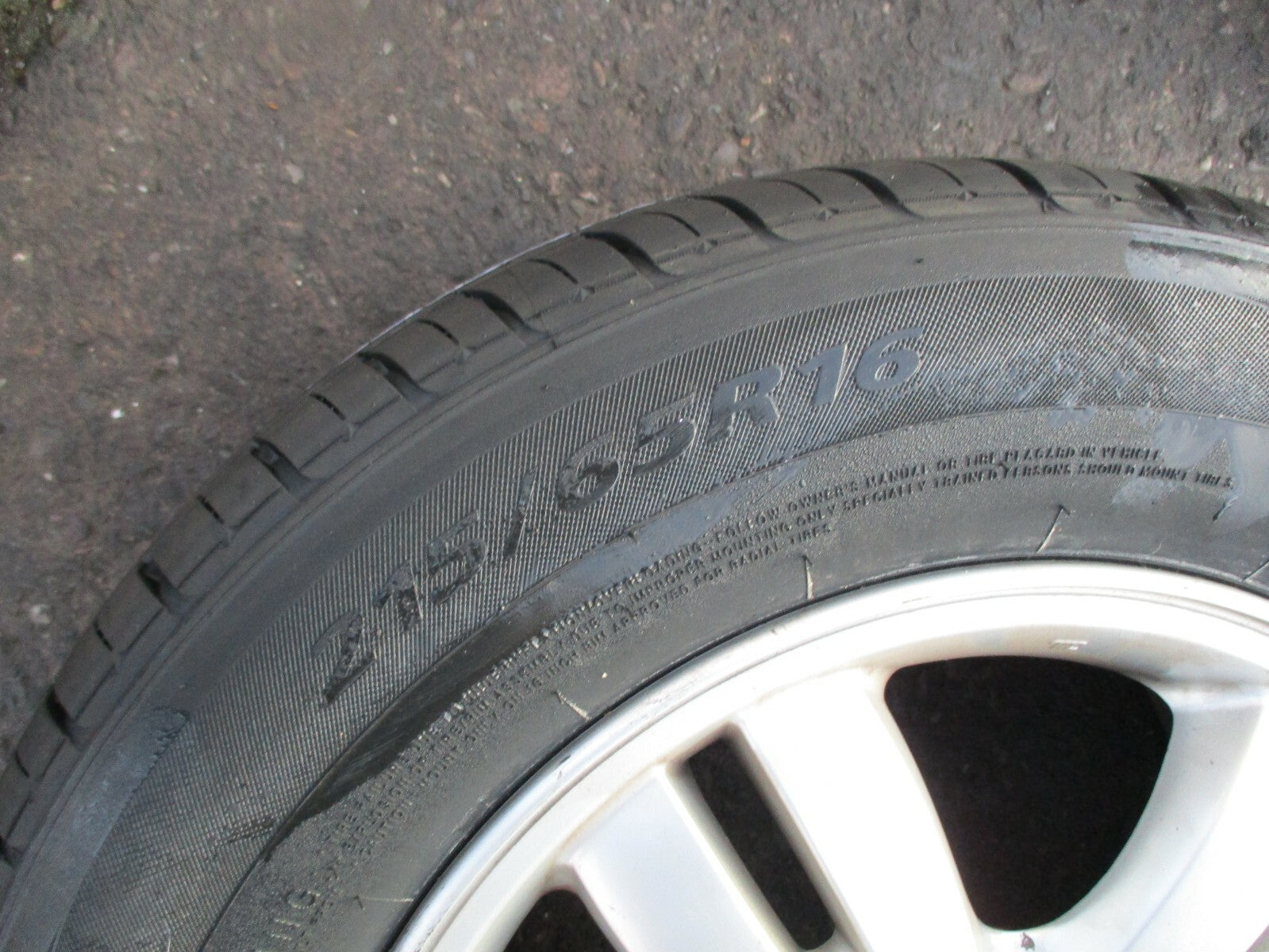 NISSAN QASHQAI J10 MK1 ALLOY WHEEL & TYRE LANDSAIL 5 STUD 16 INCH 215/65 R16