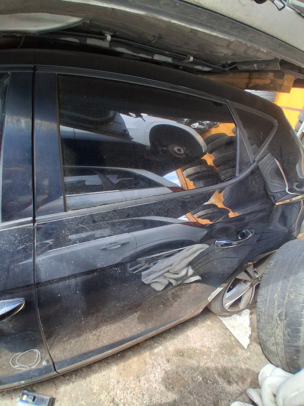 2015 SEAT LEON FR MK3 NSR PASSENGER SIDE REAR BARE DOOR MIDNIGHT BLACK LY9T