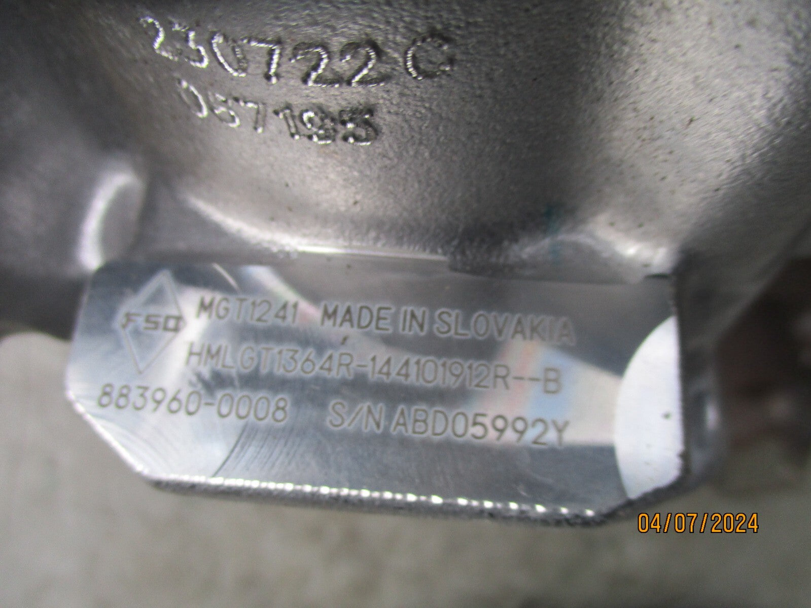 NISSAN QASHQAI J12 2023 1.3 PETROL TURBO TURBO CHARGER 144101912R