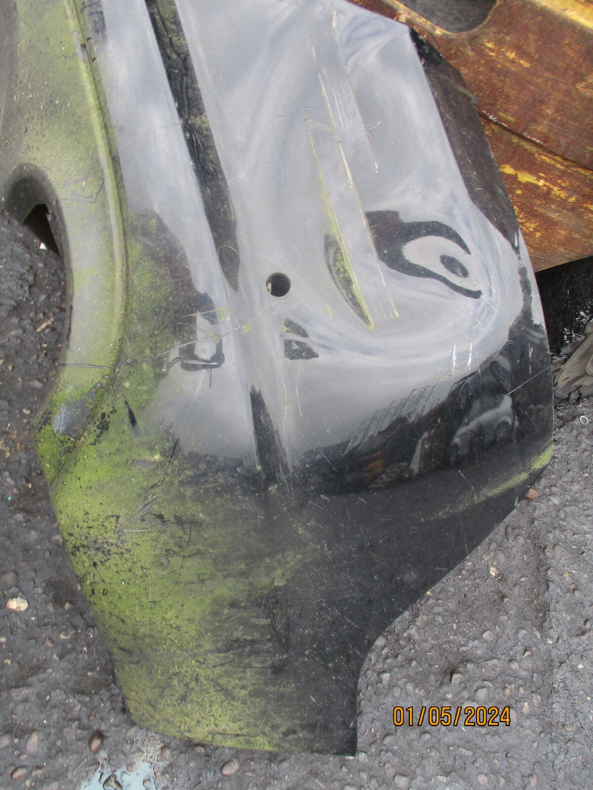 JAGUAR XF 2011 X250 REAR BUMPER BLACK DAMAGED