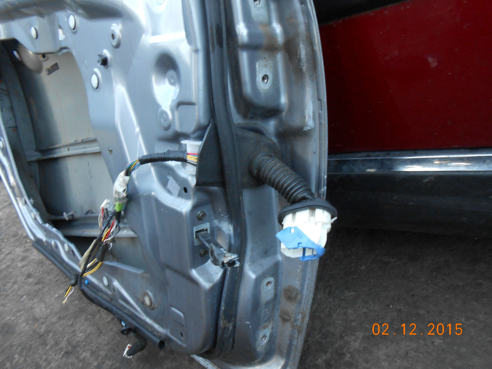 MAZDA 3 BK 2005 NSF PASSENGER SIDE FRONT BARE DOOR IN GREY SILVER