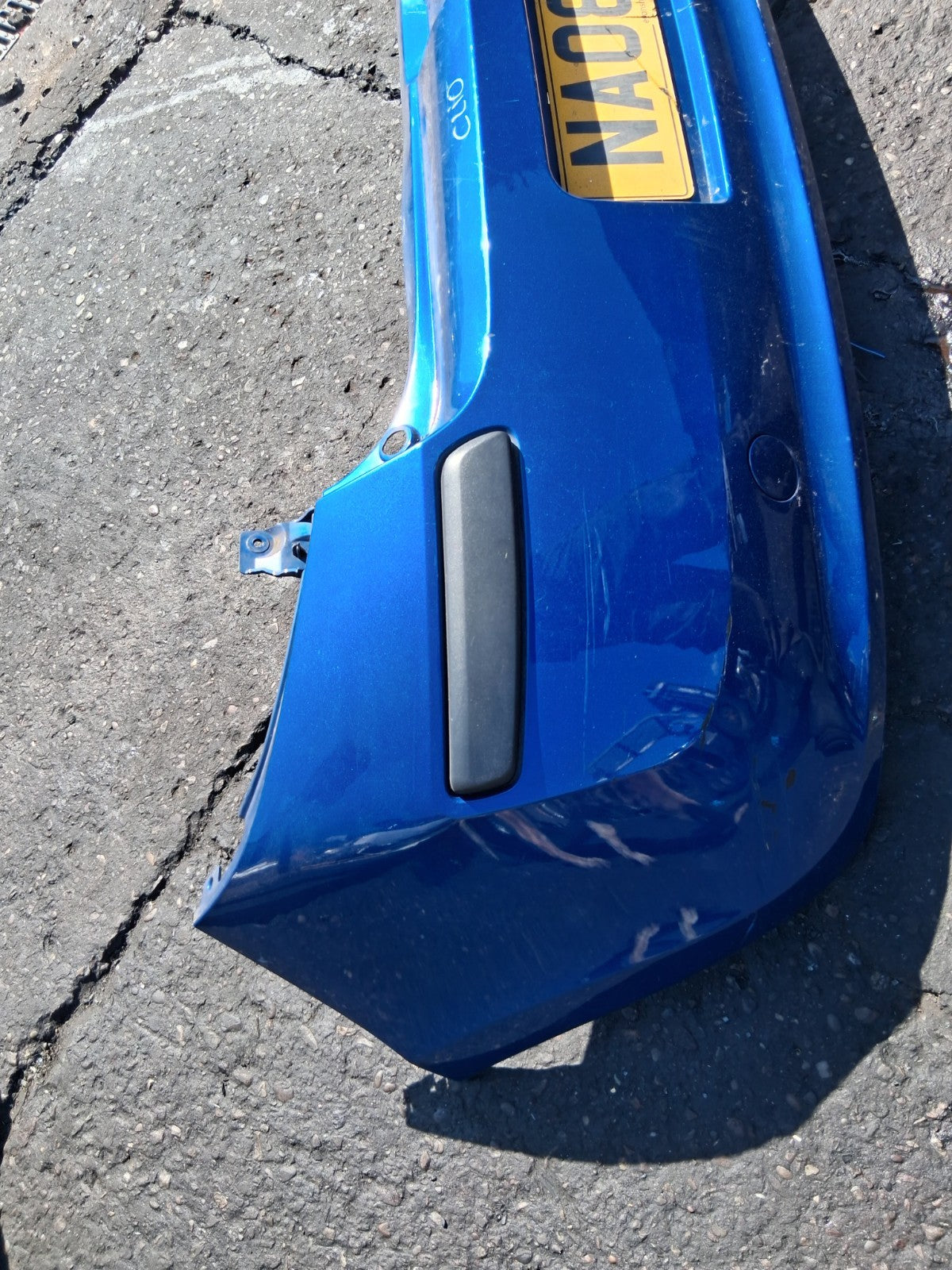 2008 RENAULT CLIO MK3 COMPLETE REAR BUMPER BLUE