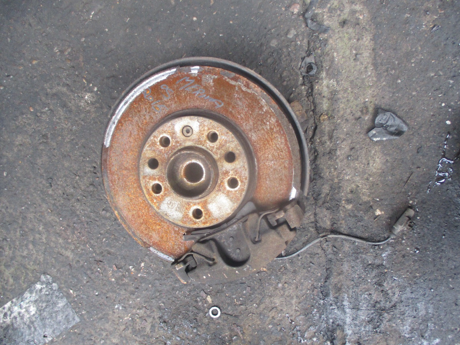 VAUXHALL MERIVA B 2011 1.4 PETROL MANUAL OS DRIVER SIDE HUB CALIPER