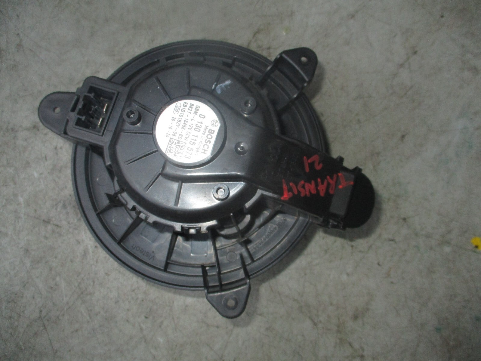 2021 FORD TRANSIT 350 MK8 2.0 DIESEL AC AIR CON HEATER BLOWER MOTOR BK2T18456BD