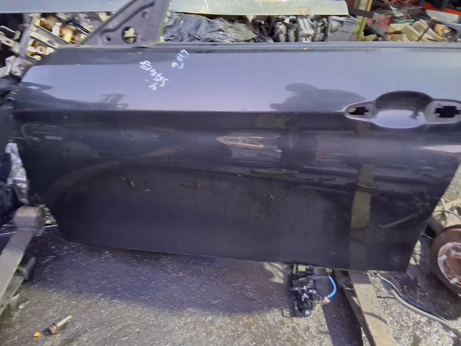 BMW 4 SERIES F36 2017 GRAN COUPE NSF PASSENGER SIDE FRONT BARE DOOR BLACK