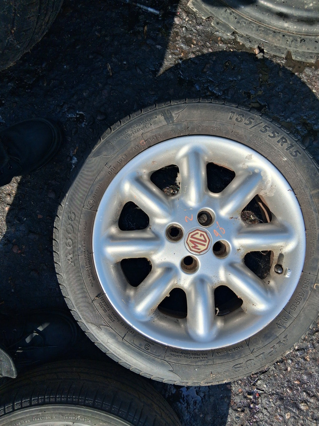 MG MGF 1996 MK1 15 INCH ALLOY WHEEL WITH TYRE 185/55R15