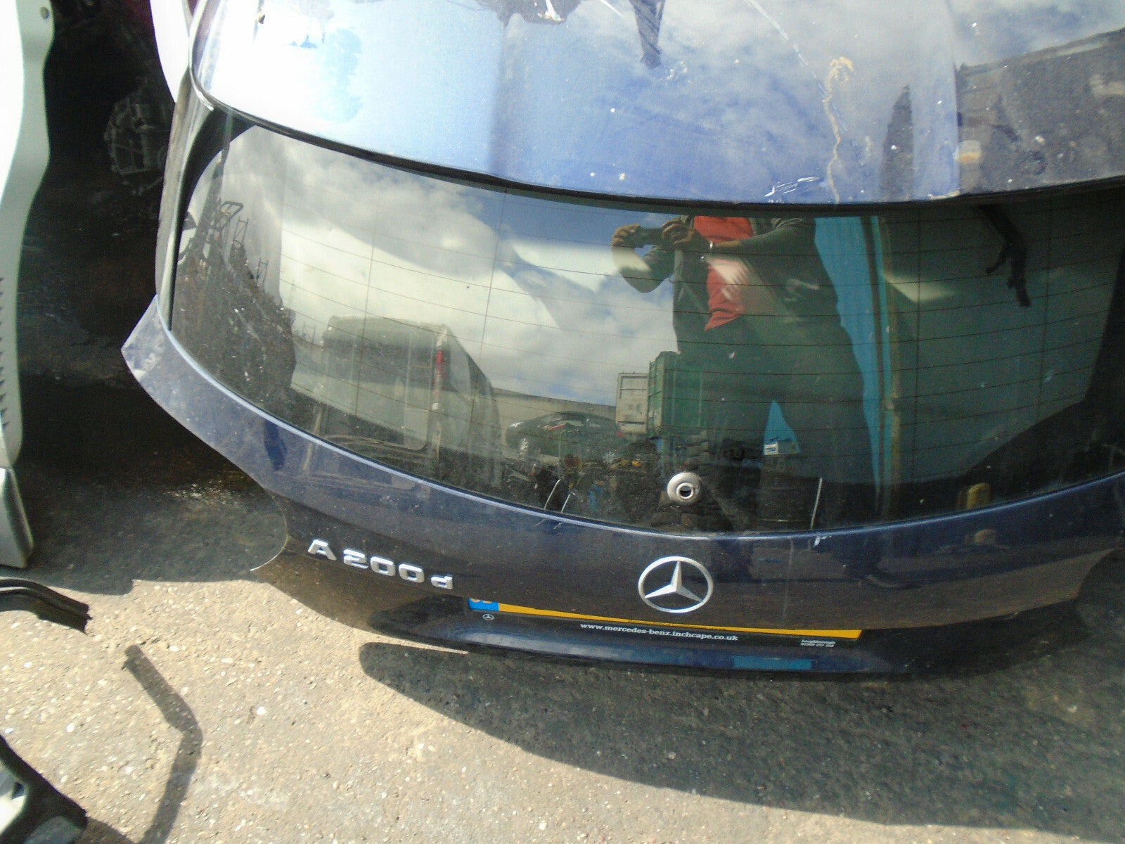 2018 MERCEDES A CLASS W176 BARE TAILGATE BOOTLID 890 CAVANSITE BLUE BOOT