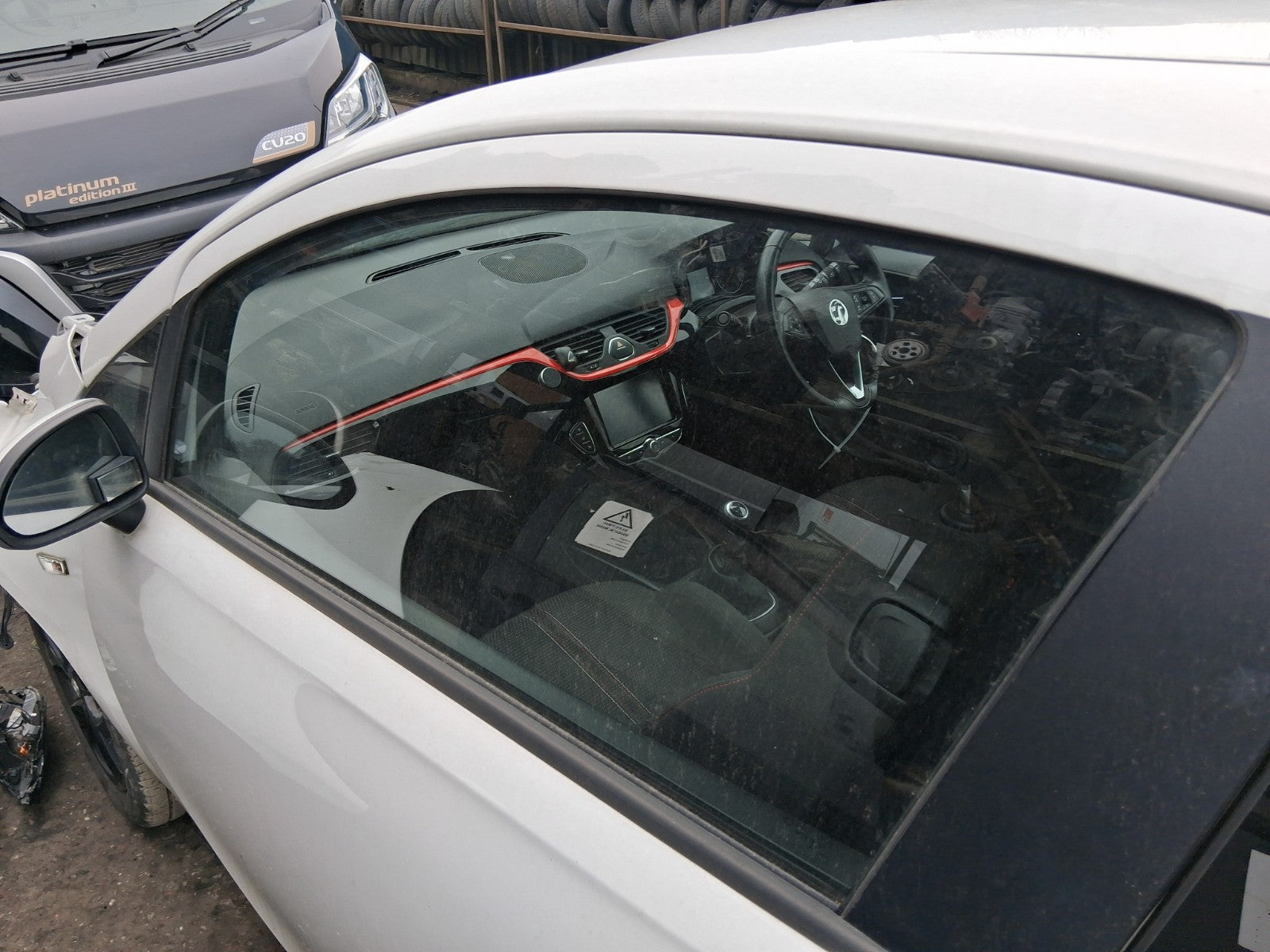 2019 VAUXHALL CORSA E 3 DOOR NS PASSENGER SIDE LEFT WINDOW GLASS