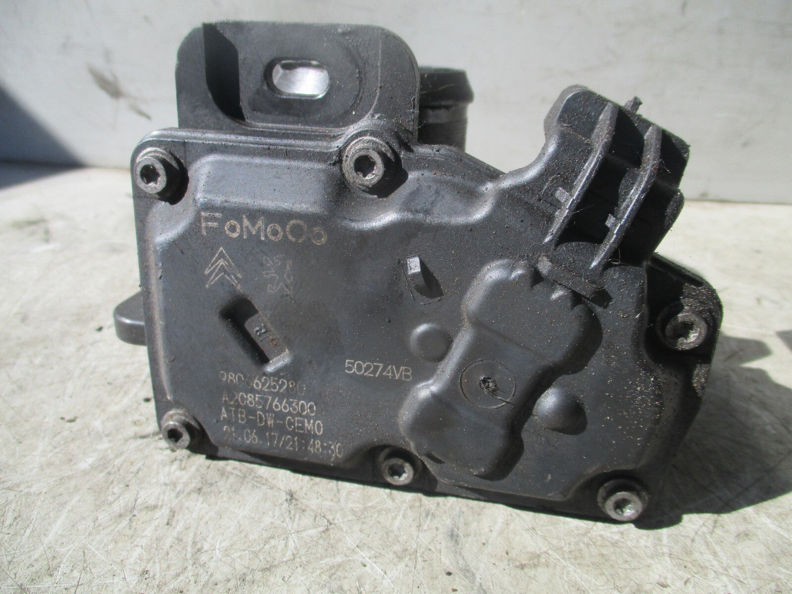 2019 PEUGEOT PARTNER 1.6 DIESEL ENGINE THROTTLE BODY 9806625280