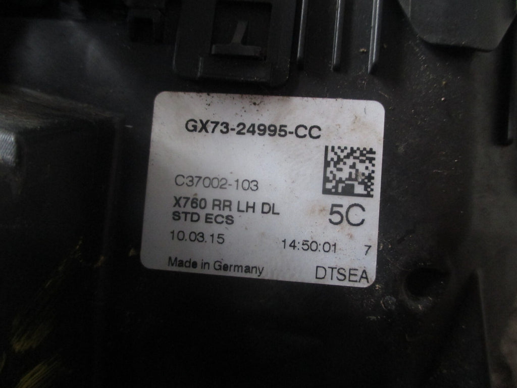 JAGUAR XE 2016 NSR PASSENGER SIDE REAR DOOR LOCK GX7324995CC