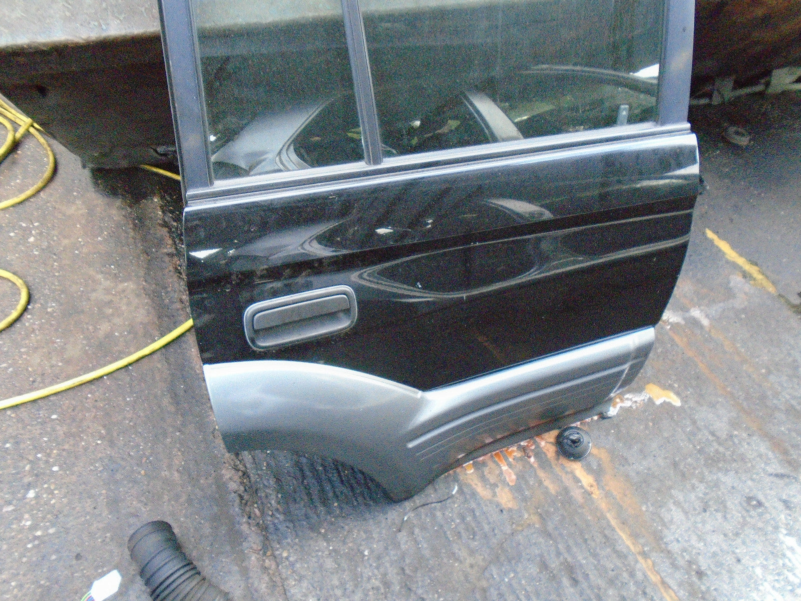 TOYOTA LAND CRUISER 1997 COLORADO OSR DRIVER SIDE REAR DOOR COMPLETE BLACK