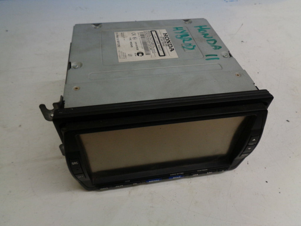 HONDA INSIGHT HYBRID MK2 2011 STEREO RADIO CD PLAYER HEAD UNIT 08A402N6400