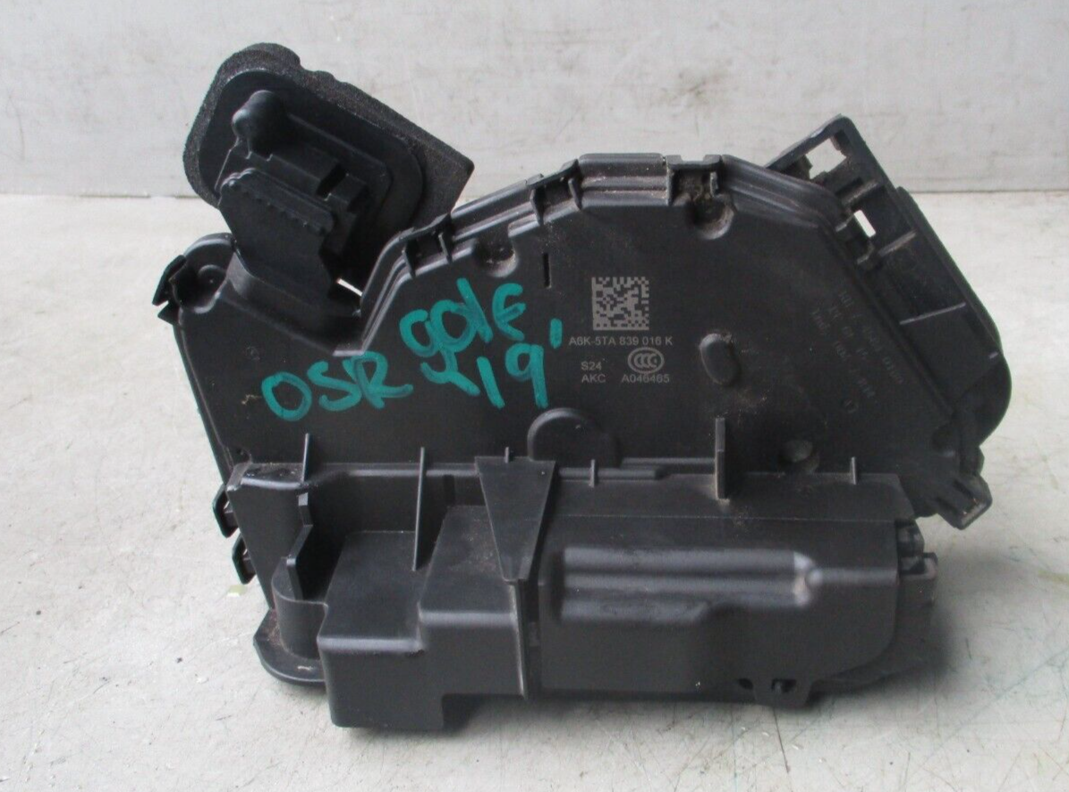 2019 VOLKSWAGEN GOLF MK7 DOOR LOCK MECH OSR RIGHT SIDE REAR A6K-5TA839016K