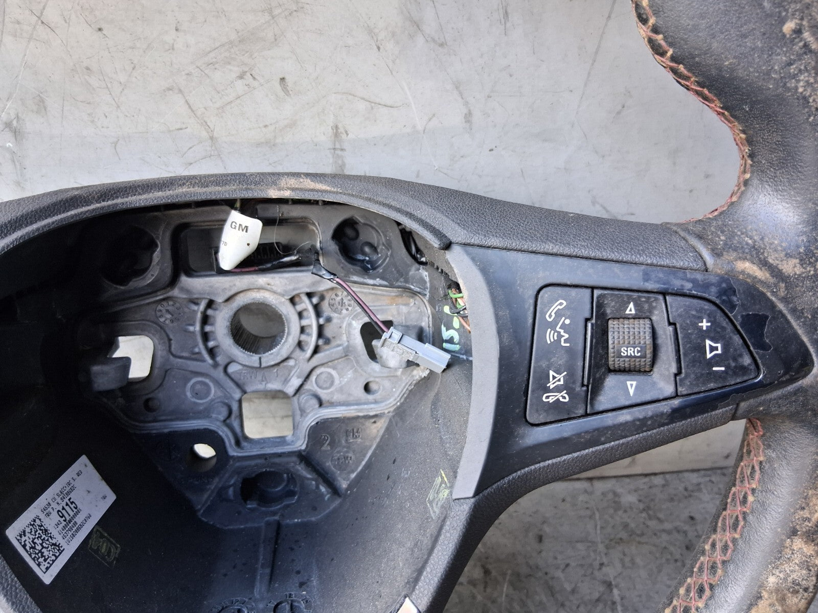 2015 VAUXHALL CORSA E MULTIFUNCTIONAL STEERING WHEEL 453798480