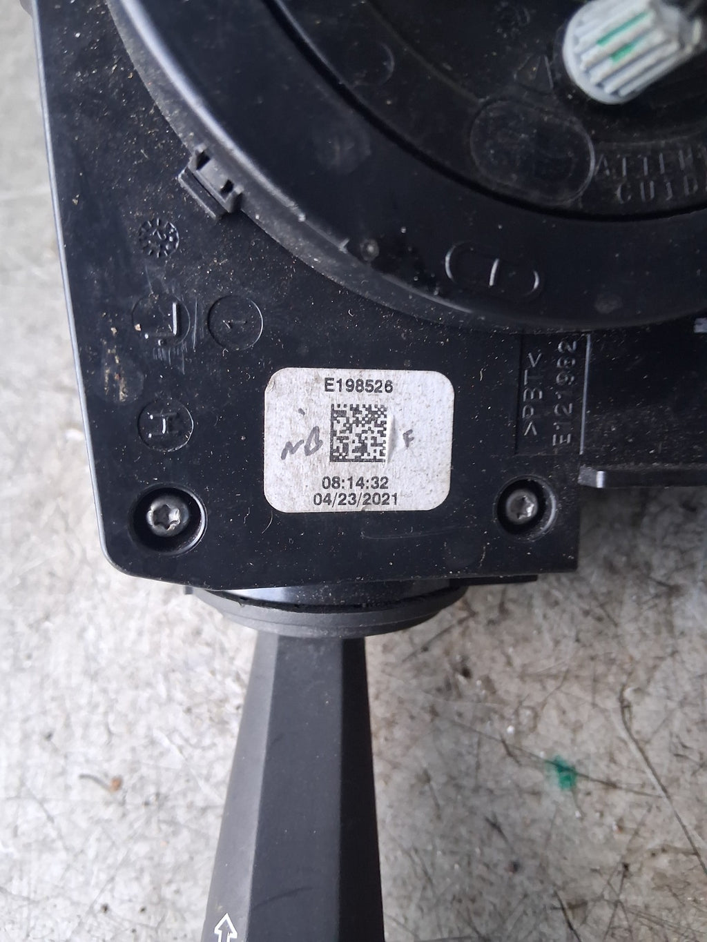 2020 CITROEN C4 MK3 WIPER INDICATOR SWITCH STALK SQUIB RING 98358842ZD02