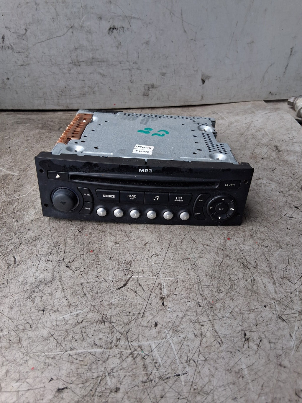 2008 CITROEN C2 RADIO STEREO CD PLAYER MULTIMEDIA HEAD UNIT