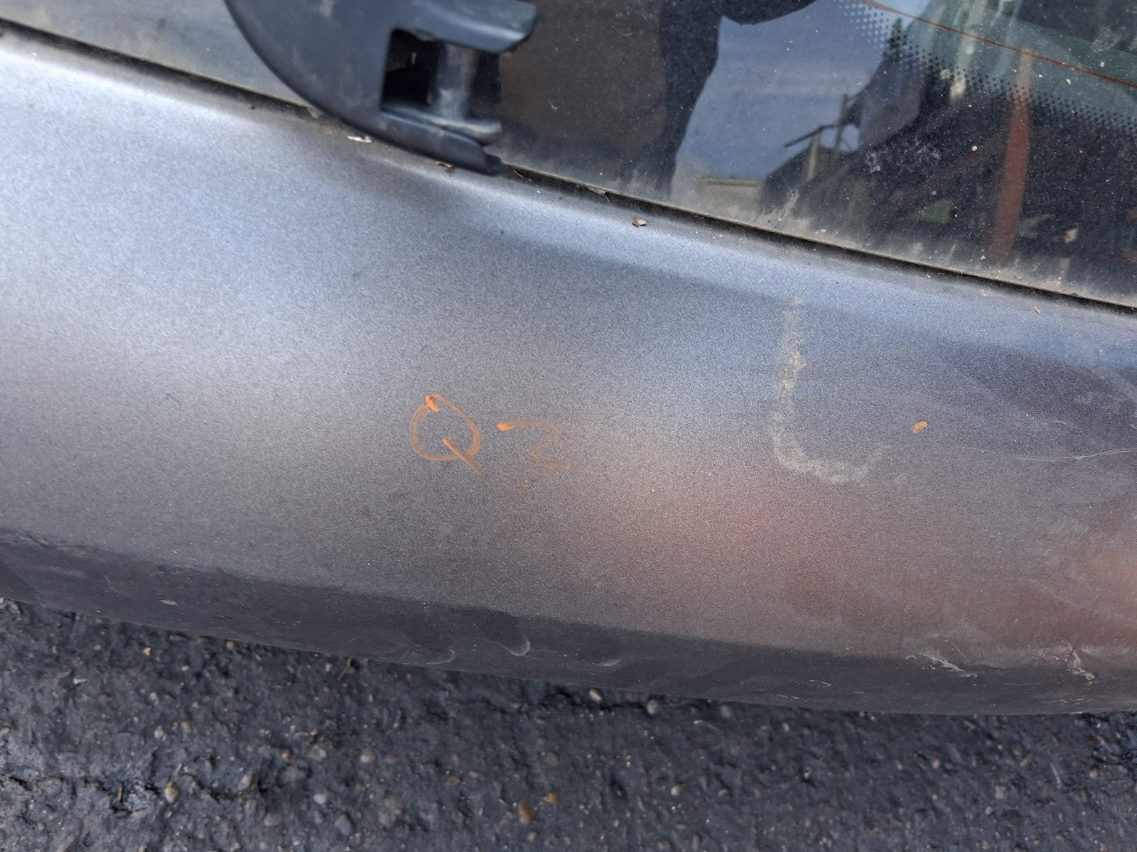 2016 AUDI Q3 8U REAR BARE TAILGATE BOOTLID GREY