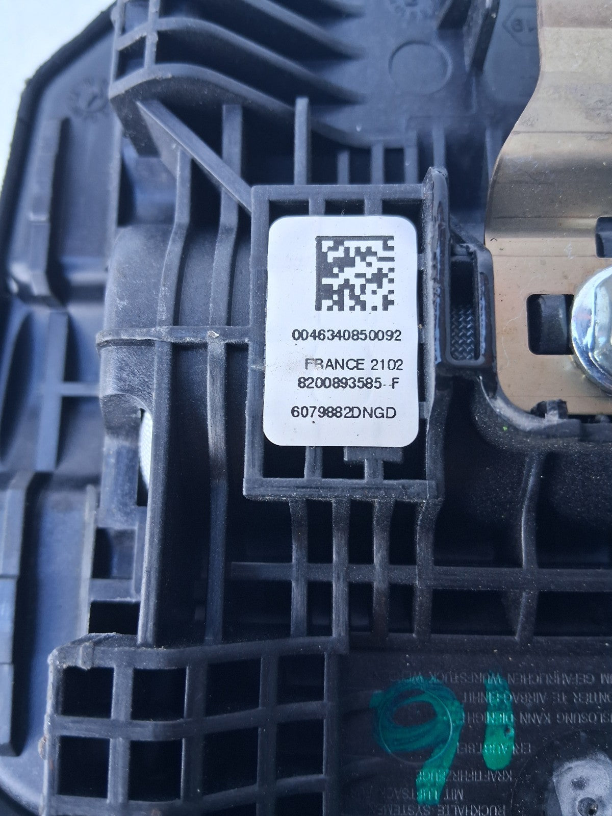 2016 RENAULT KANGOO MK2 STEERING WHEEL AIRBAG 6079882DNGD