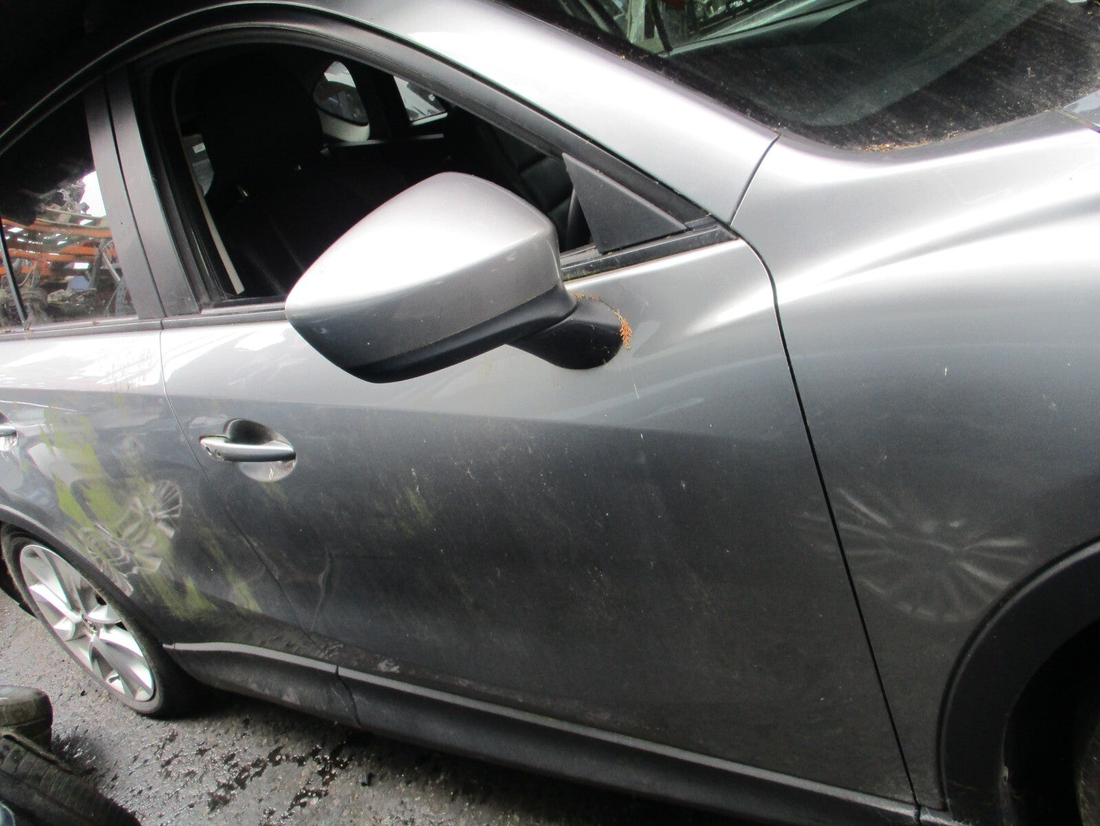 2013 MAZDA CX 5 MK1 OSF DRIVER SIDE FRONT BARE DOOR LIQUID SILVER P38