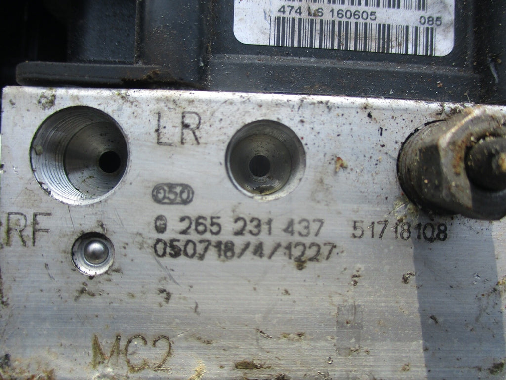 FIAT STILO 2005 1.4 PETROL ABS PUMP 0 265 231 437