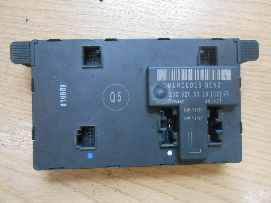 MERCEDES C CLASS W203 2003 NSF PASSENGER SIDE FRONT DOOR MODULE 2038206326 L