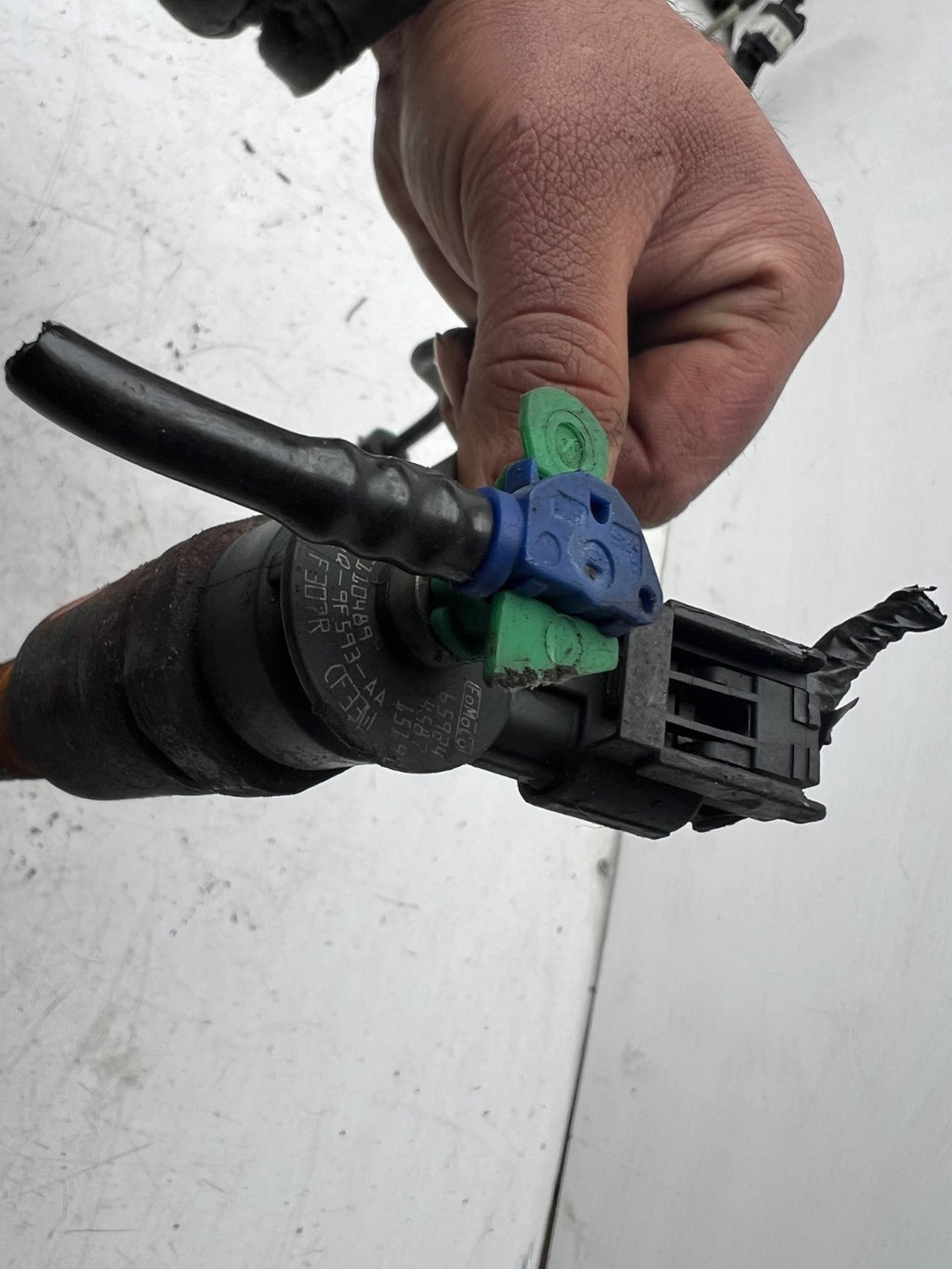 2016 FORD FIESTA MK7 1.6 TDCI DIESEL FUEL INJECTOR CV6Q9F593AA REF 4