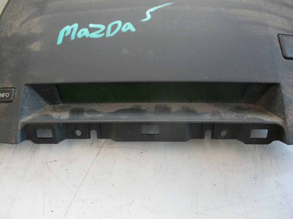 MAZDA 5 MK2 2006 DASH TRIM SURROUND DIGITAL DISPLAY CLOCK SCREEN HAZARD SWITCH