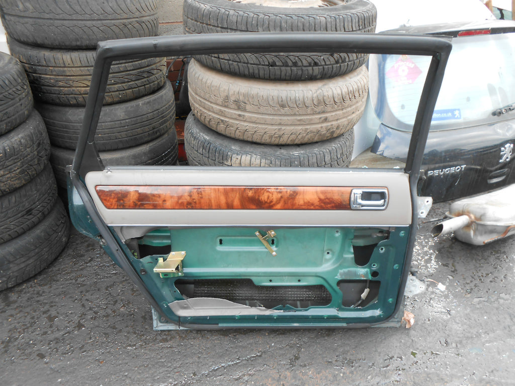 JAGUAR XJ6 1997 X300 SALOON NSR PASSENGER SIDE REAR DOOR SHELL BARE GREEN