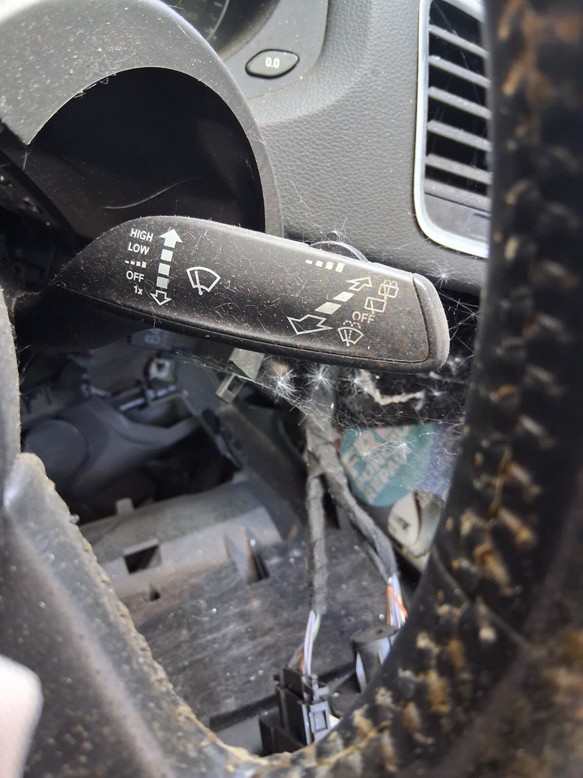 2016 AUDI Q3 8U INDICATOR WIPER STALK SWITCH WITH SQUIB