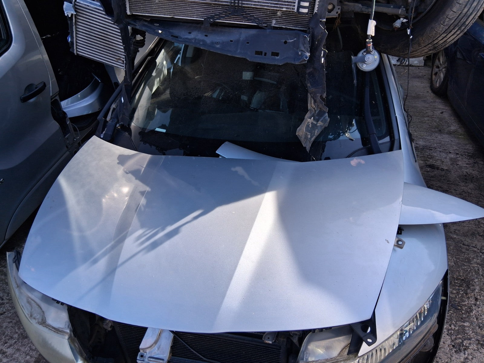 2007 HONDA CIVIC MK8 FRONT BONNET HOOD PANEL SILVER METALIC NH700M