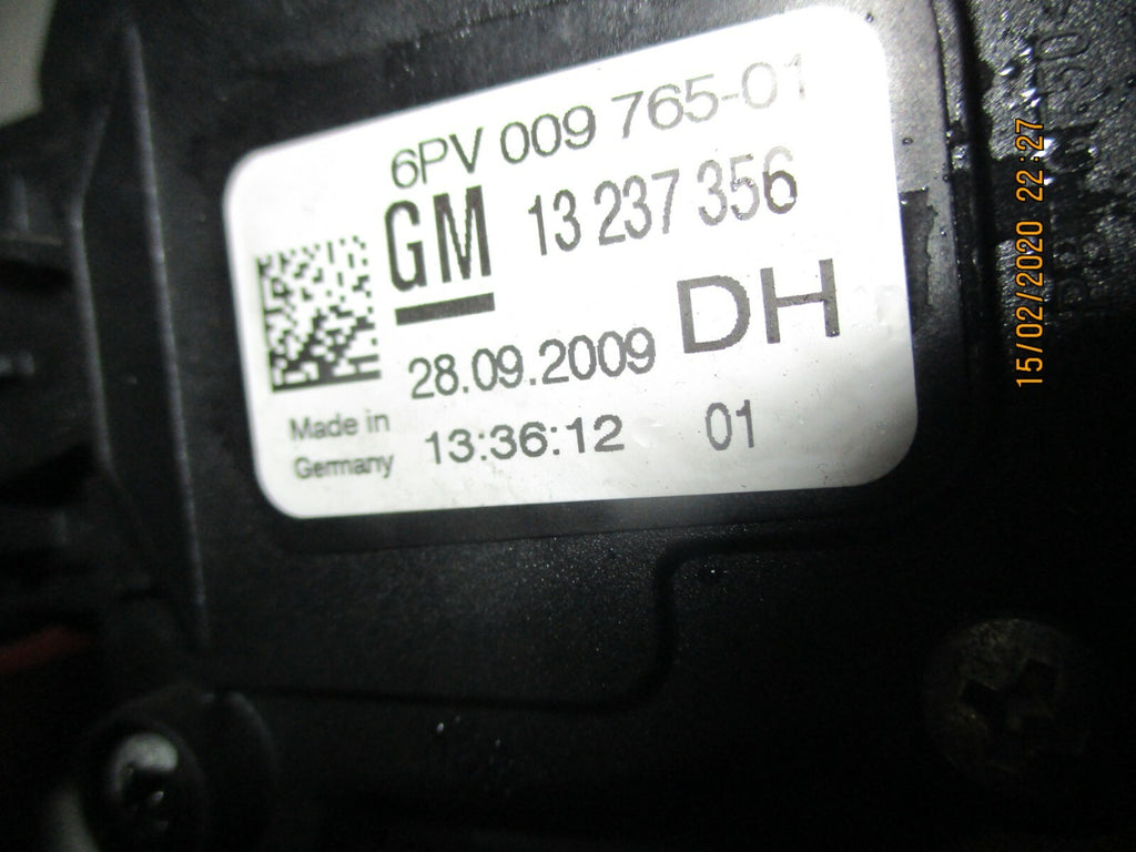 VAUXHALL INSIGNIA A 2009 ELECTRIC ACCELERATOR THROTTLE PEDAL 13237356