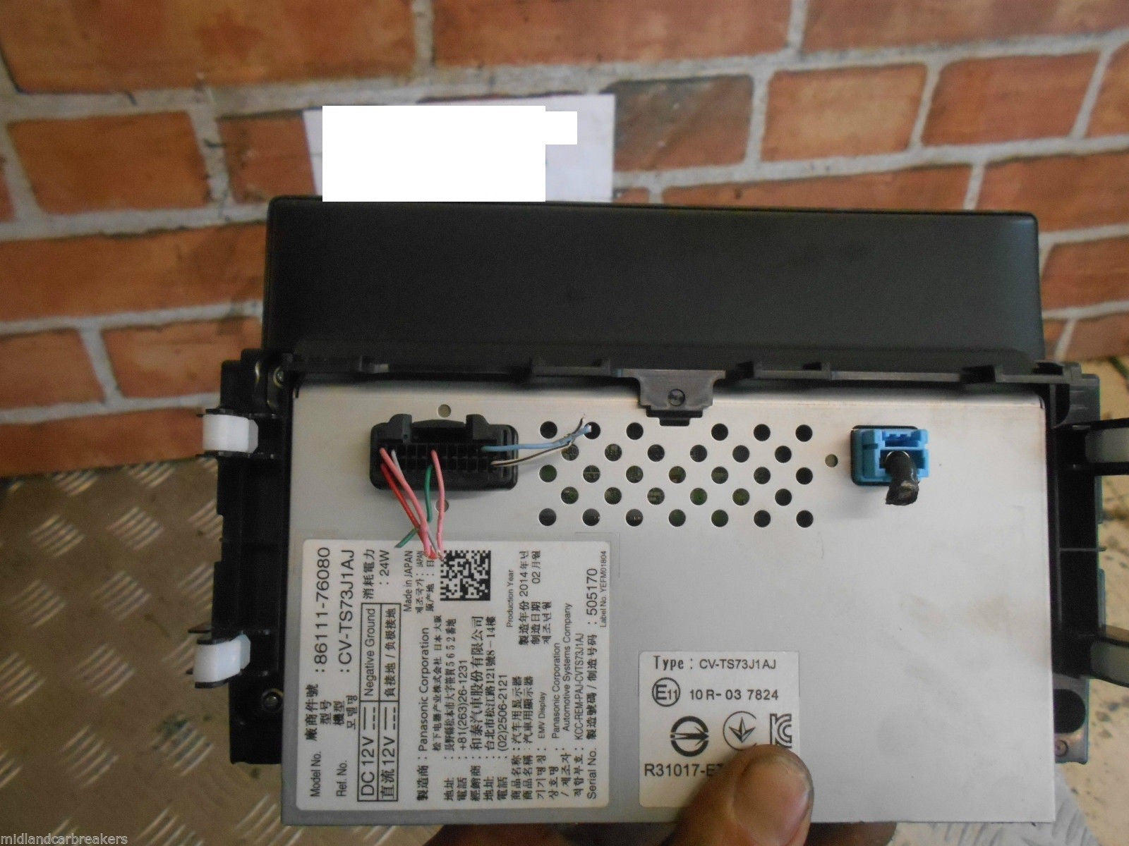 LEXUS CT200H 2014 SAT NAV MULTIMEDIA DISPLAY SCREEN 86111-76080