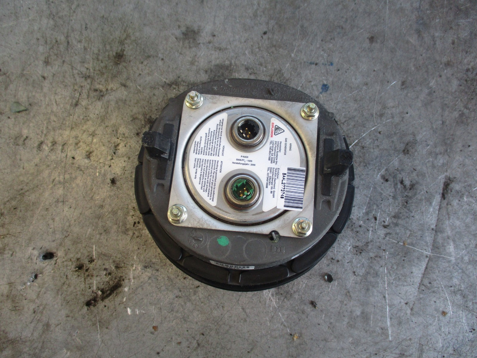 BMW 3 SERIES E46 STEERING WHEEL AIRBAG 33109680803