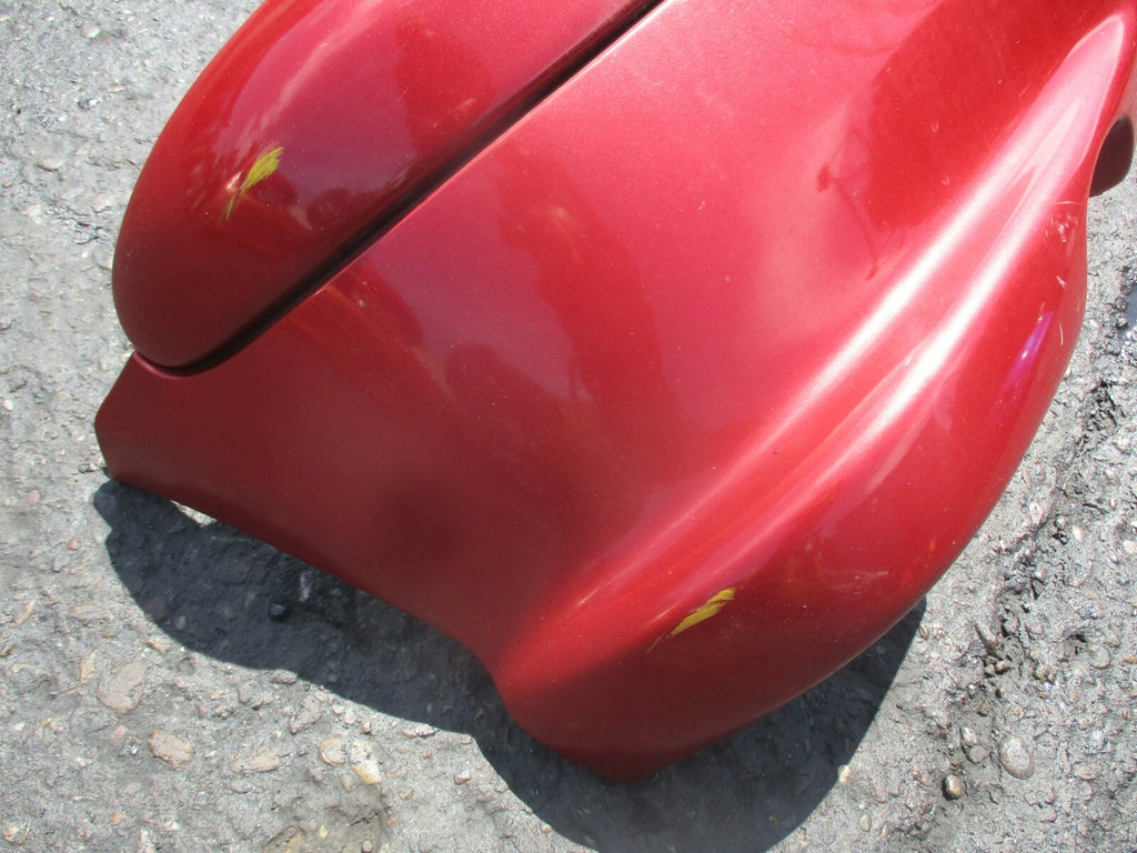 PEUGEOT 206 2007 COMPLETE REAR BACK PLASTIC BUMPER WITH LIGHT IN RED
