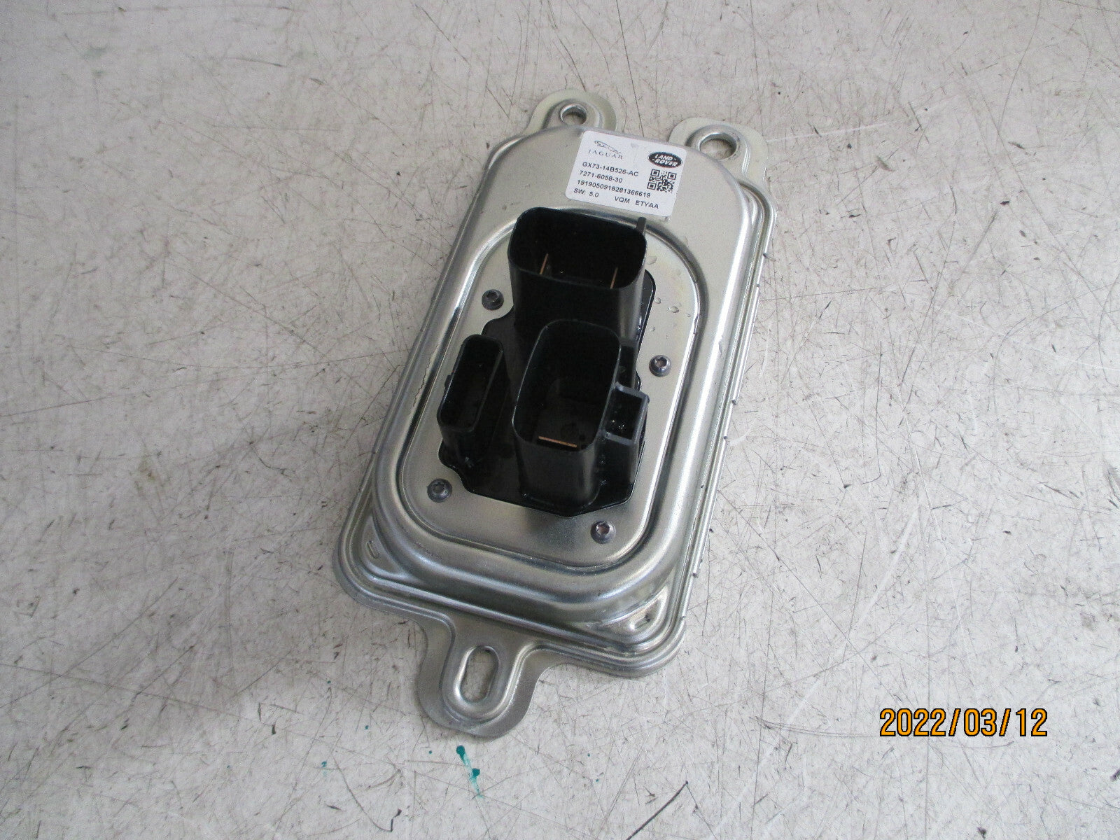 2019 JAGUAR XE VOLTAGE CONTROL MODULE ECU GX7314B526AC