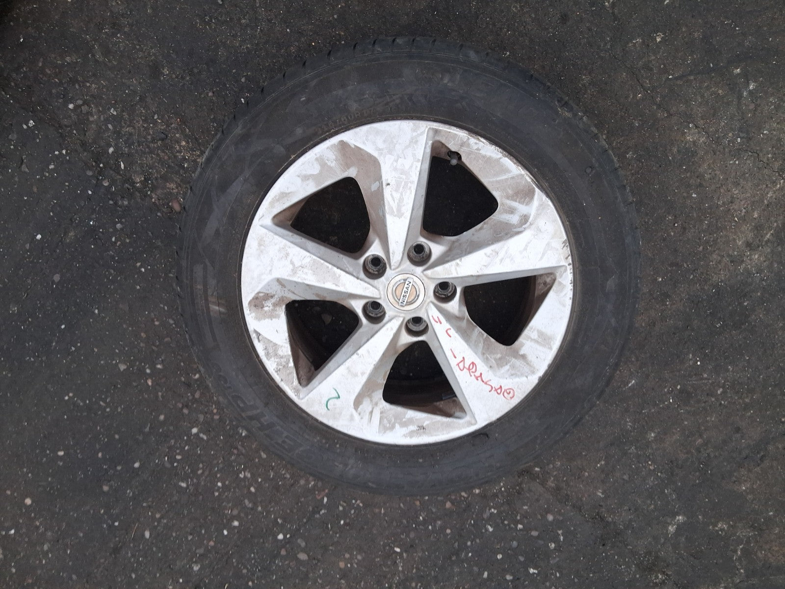 2020 NISSAN QASHQAI J11 MK2 17 INCH ALLOY WHEEL WITH TYRE 215/60R17