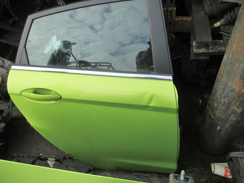 FORD FIESTA 2009 PREFACELIFT MK7 OSR DRIVER SIDE REAR DR COMPLETE SQUEEZE GREEN