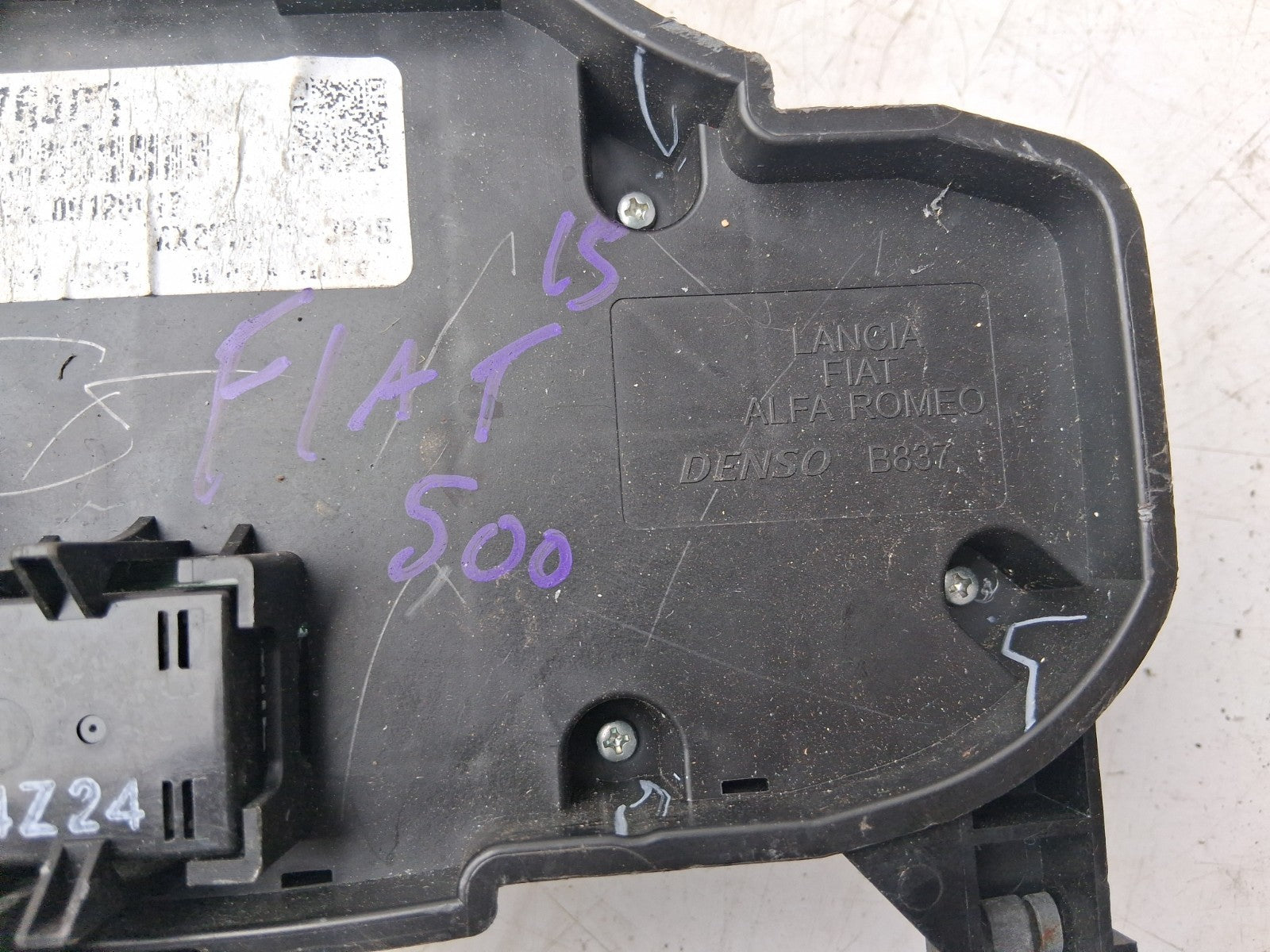 2015 FIAT 500 LOUNGE AC HEATER CLIMATE CONTROL SWITCH PANEL 735595278