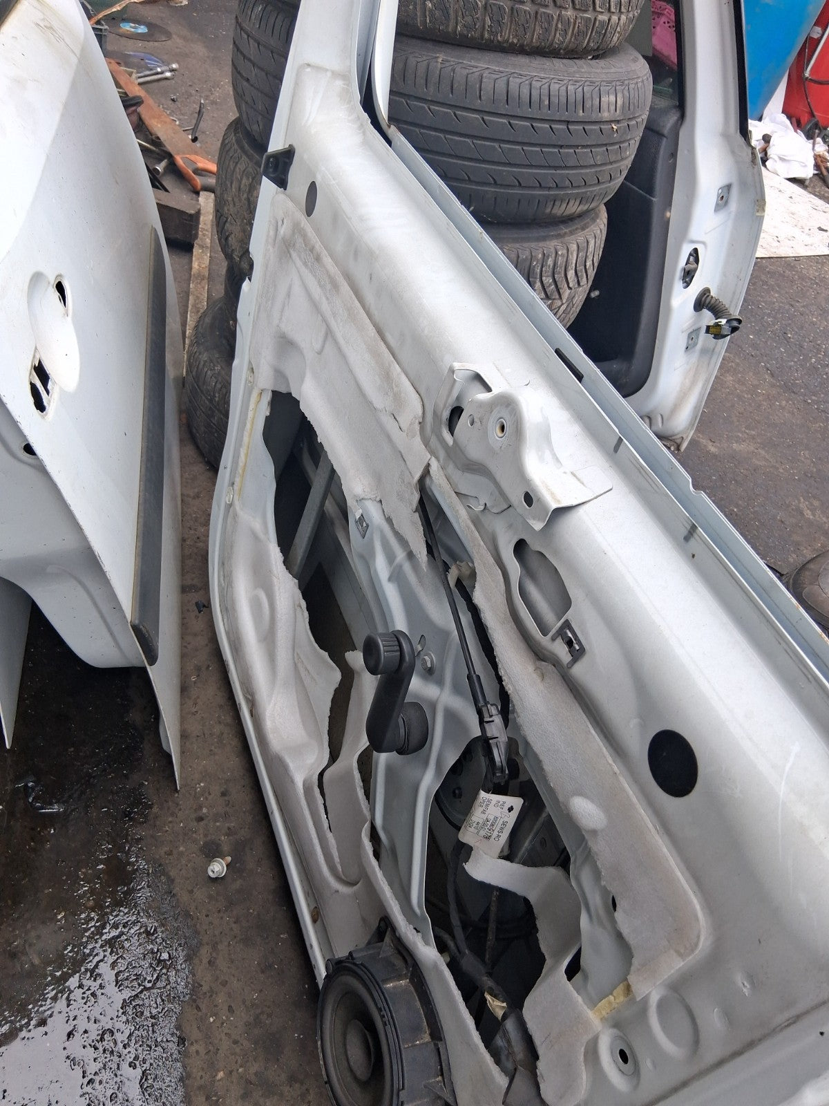 2016 RENAULT KANGOO MK2 NSF PASSENGER SIDE FRONT LEFT BARE DOOR WHITE