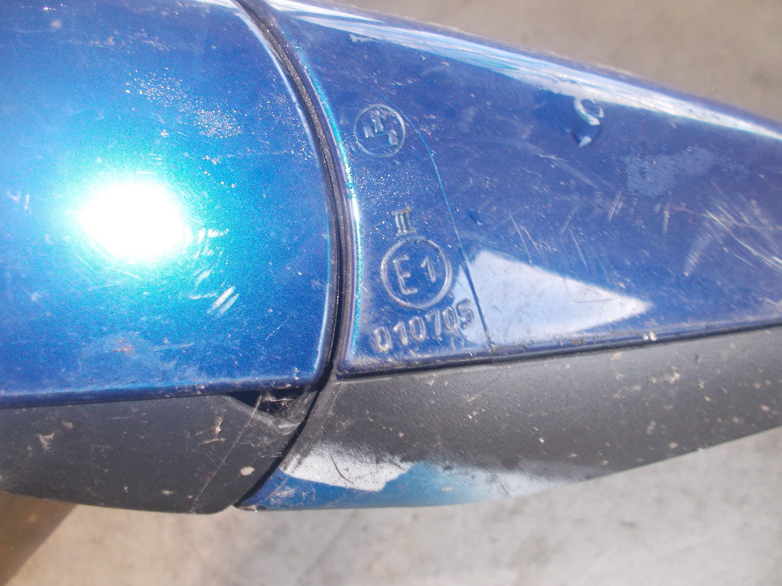 VAUXHALL VECTRA C NS PASSENGER SIDE ELECTRIC WING MIRROR DARK BLUE 24436149