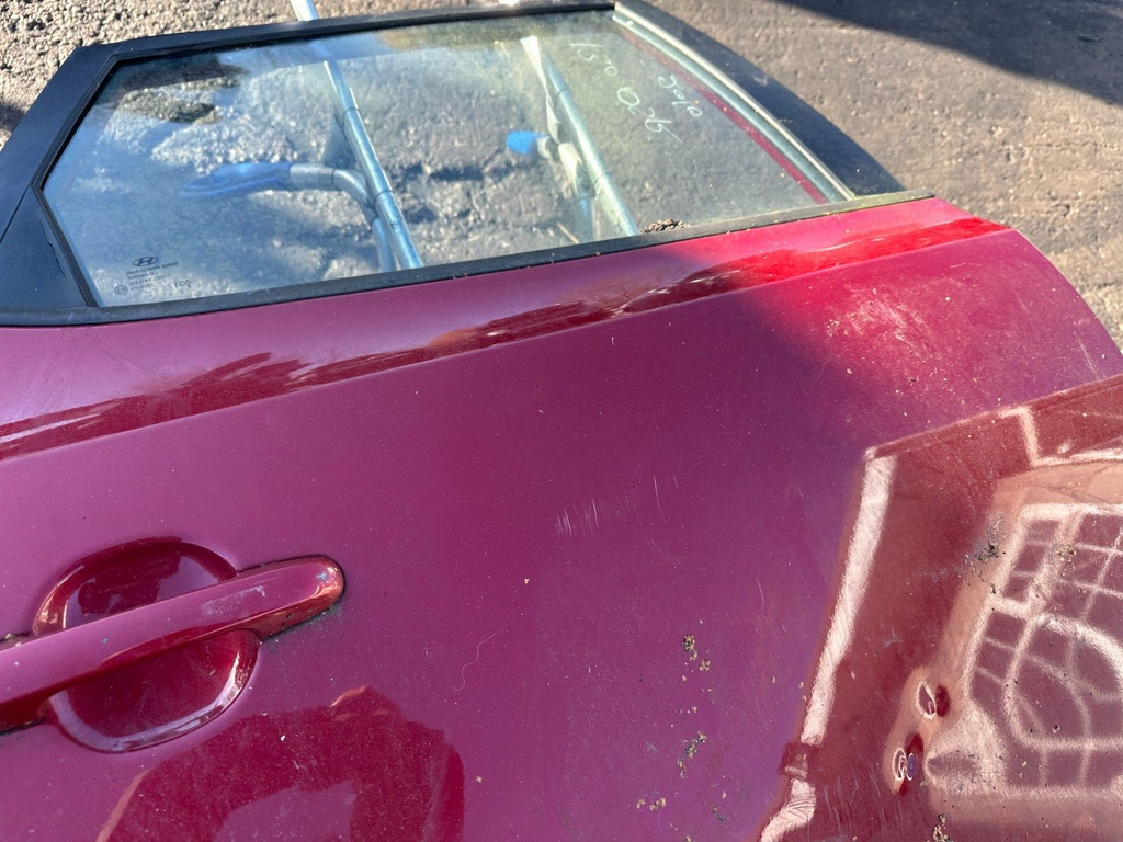 HYUNDAI I 30 2010 OSR DRIVER SIDE REAR COMPLETE DOOR RED
