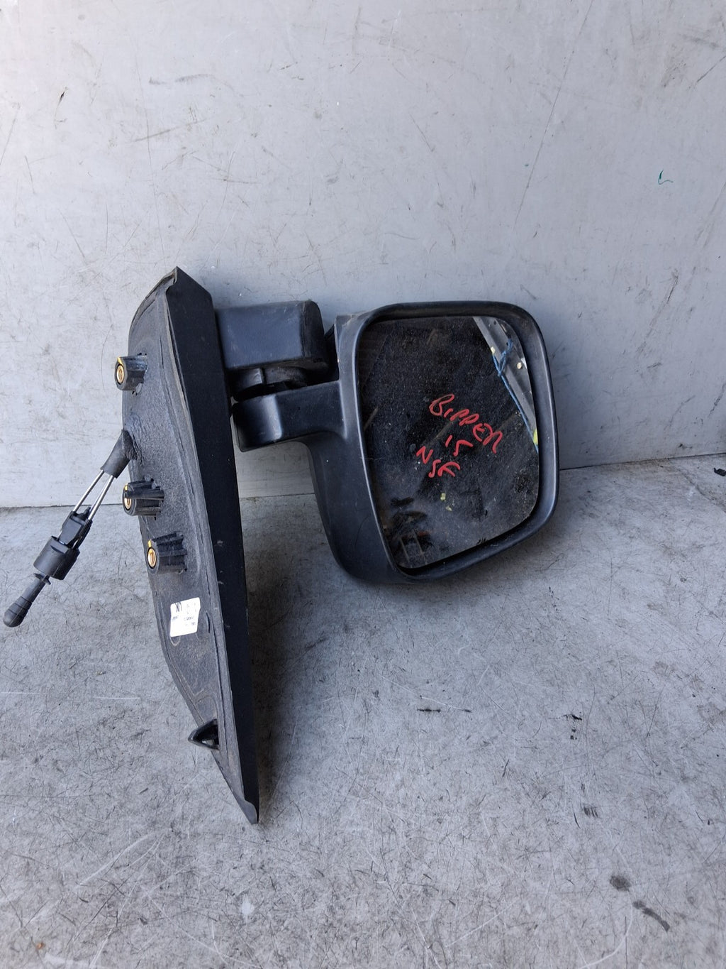 2015 PEUGEOT BIPPER NSF PASSENGER SIDE FRONT MANUAL WING MIRROR 735460572