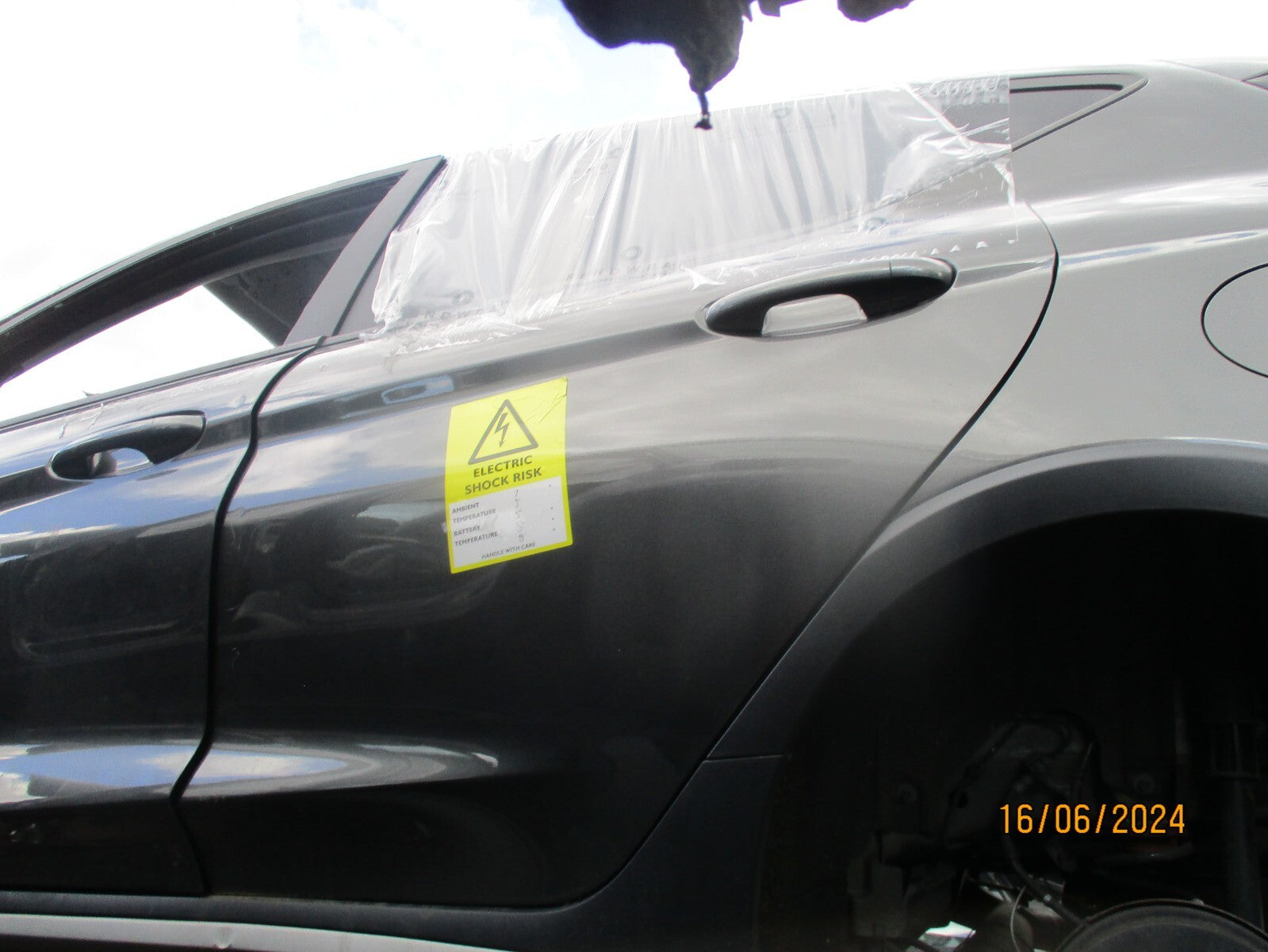 FORD FIESTA MK8 2023 NSR PASSENGER SIDE REAR BARE DOOR MAGNETIC GREY